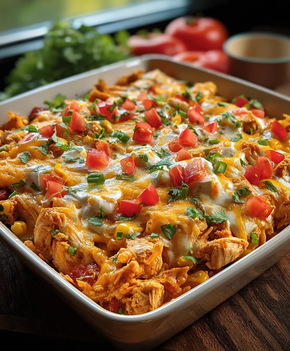 Easy Chicken Fajita Casserole Recipe-Flavorful Weeknight Meal