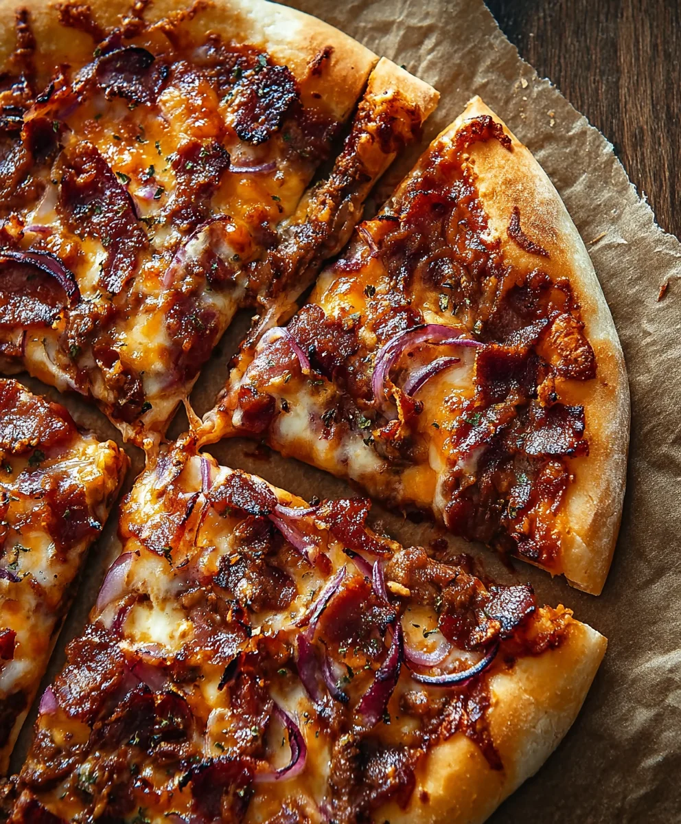 Barbecue Beef Bacon Pizza Recipe-Smoky & Savory Delight
