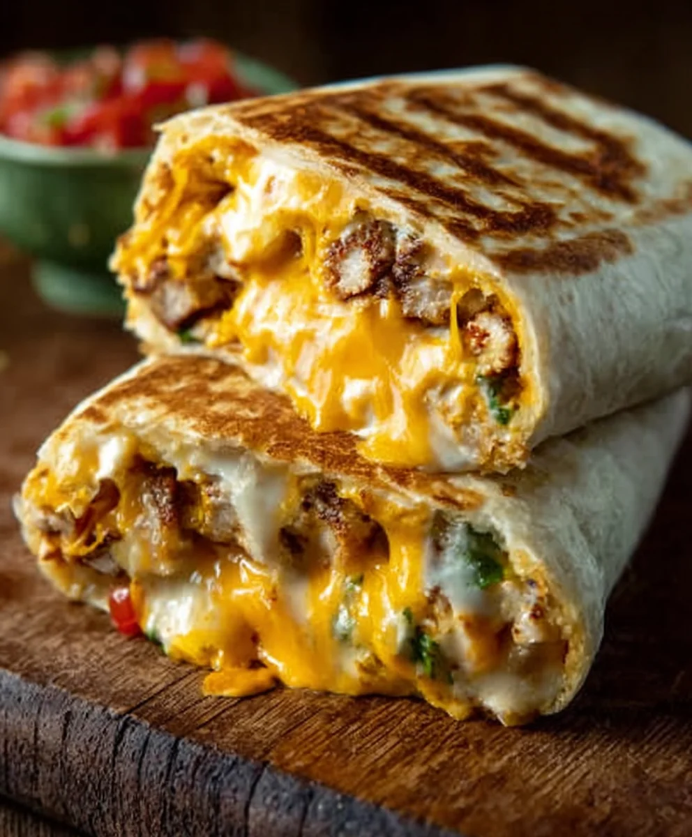 Ultimate Grilled Cheese Burrito - Easy Cheesy Recipe