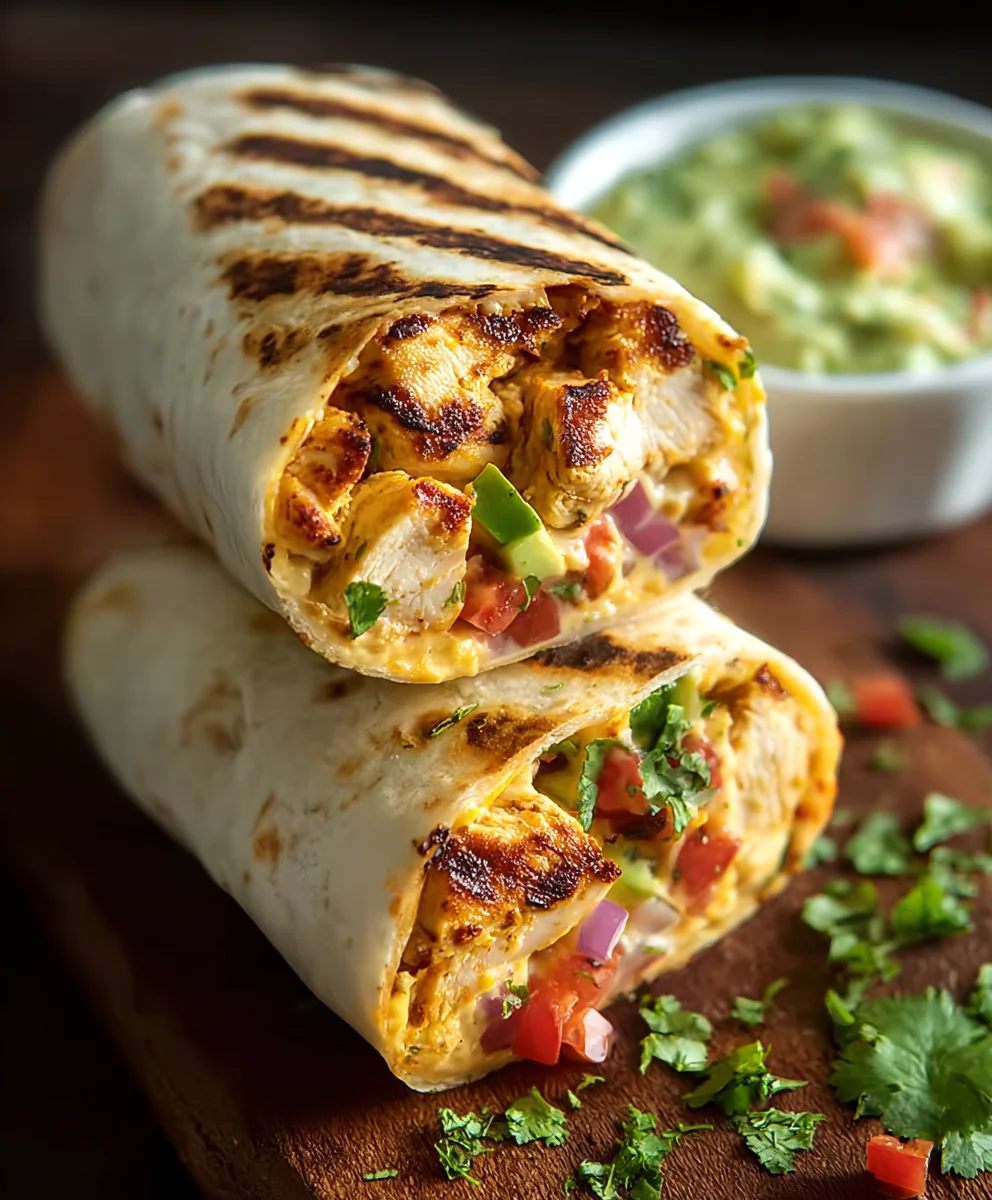 Chipotle Ranch Grilled Chicken Burrito Recipe