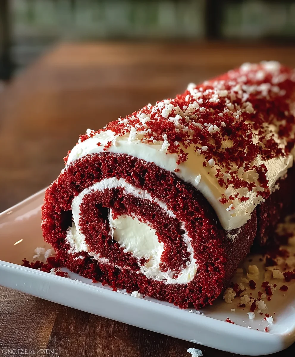 Red Velvet Roll-A Delicious Dessert Recipe