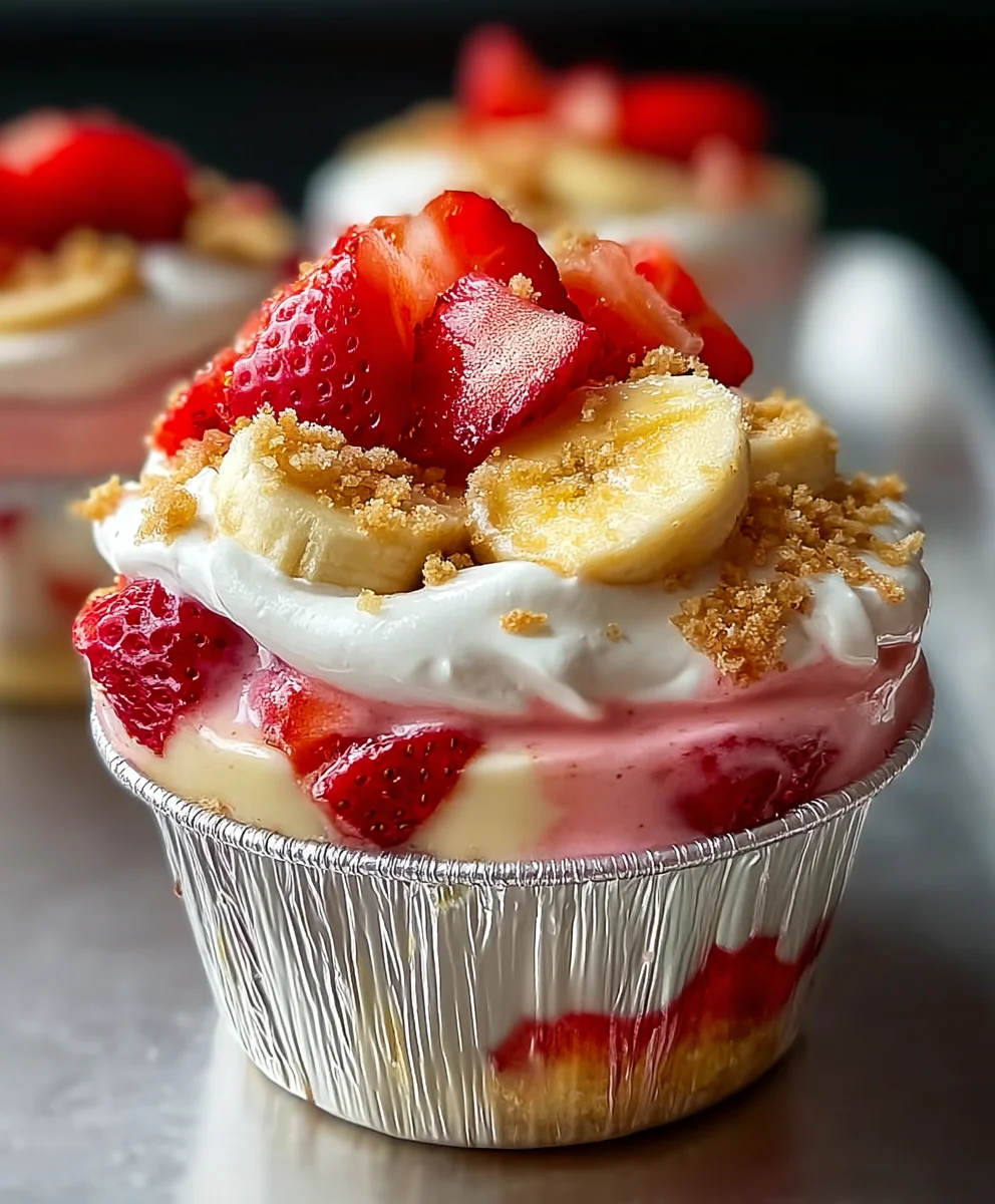 Easy Strawberry Cheesecake Banana Pudding Recipe