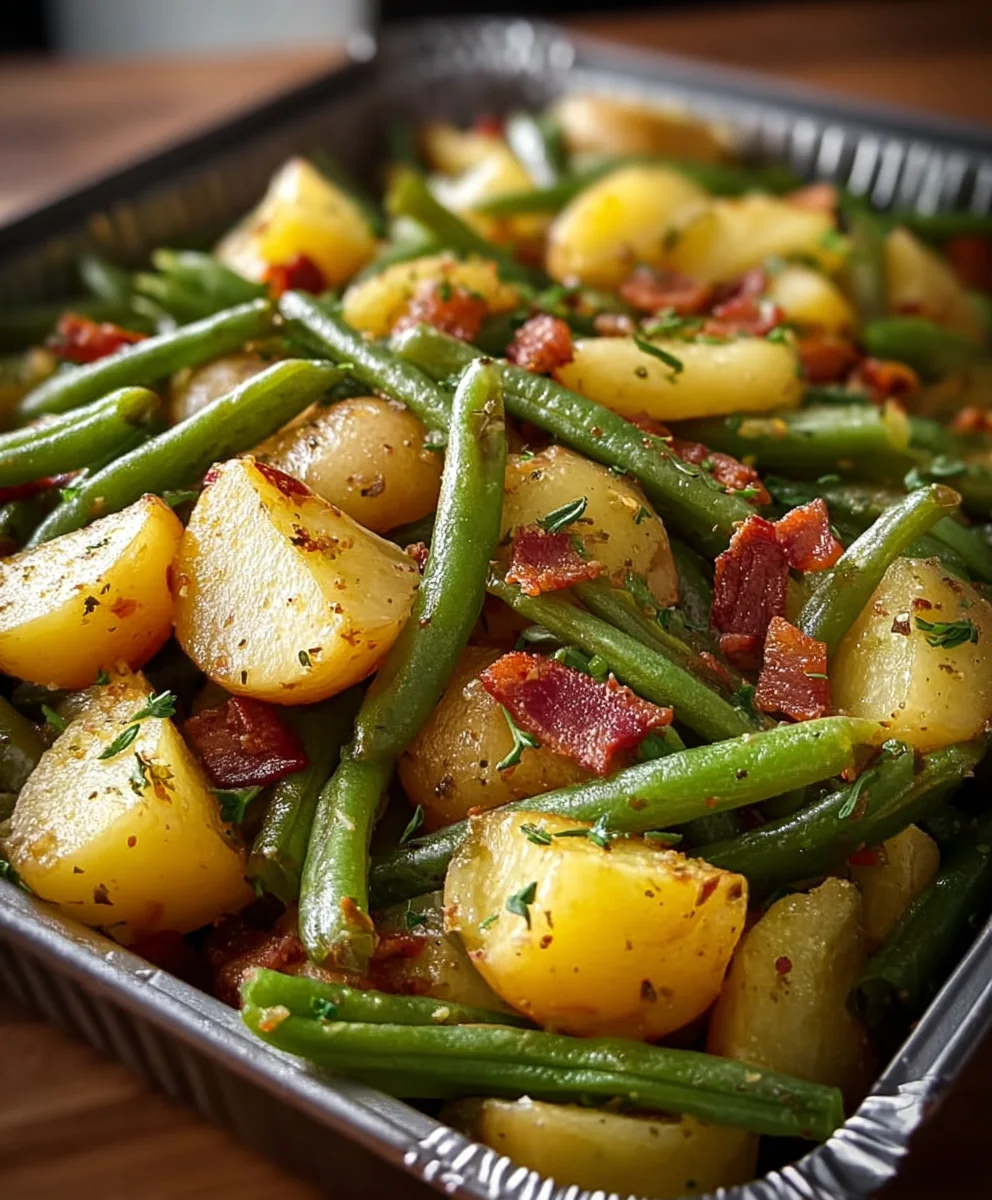 Ranch Green Beans and Potatoes Side Dish Perfection