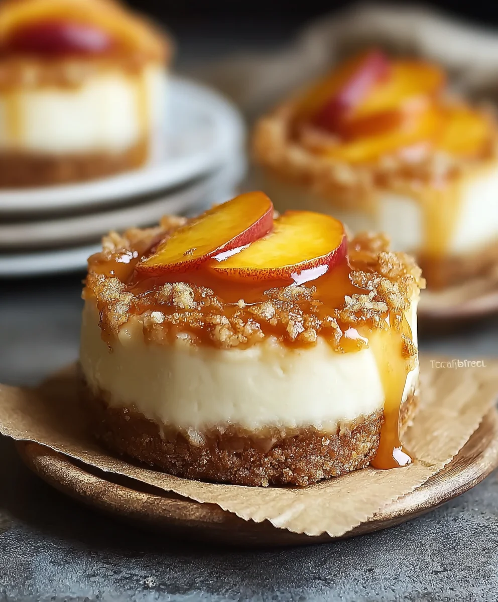 Peach Cobbler Cheesecake Recipe - Delicious Dessert
