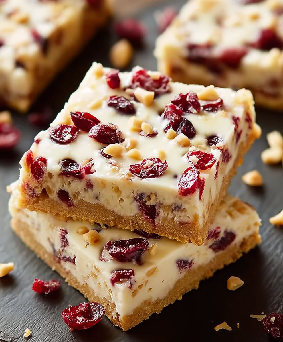Cranberry Bliss Bars-Easy & Delicious Recipe