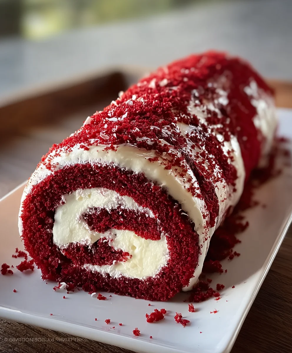 Decadent Red Velvet Roll Recipe-Easy Dessert Idea