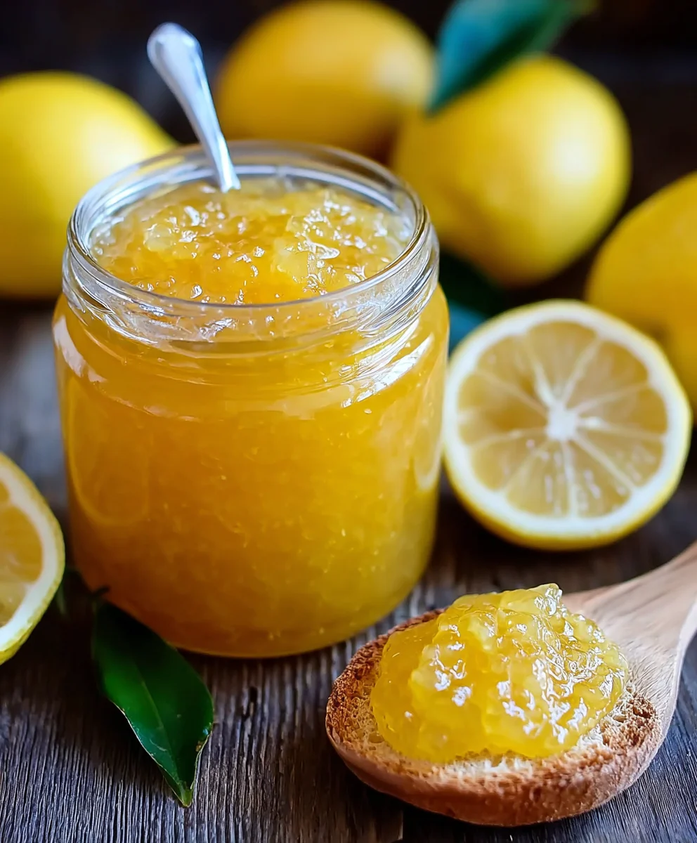 Easy Homemade Lemon Jam Recipe-Bright Citrus Flavor