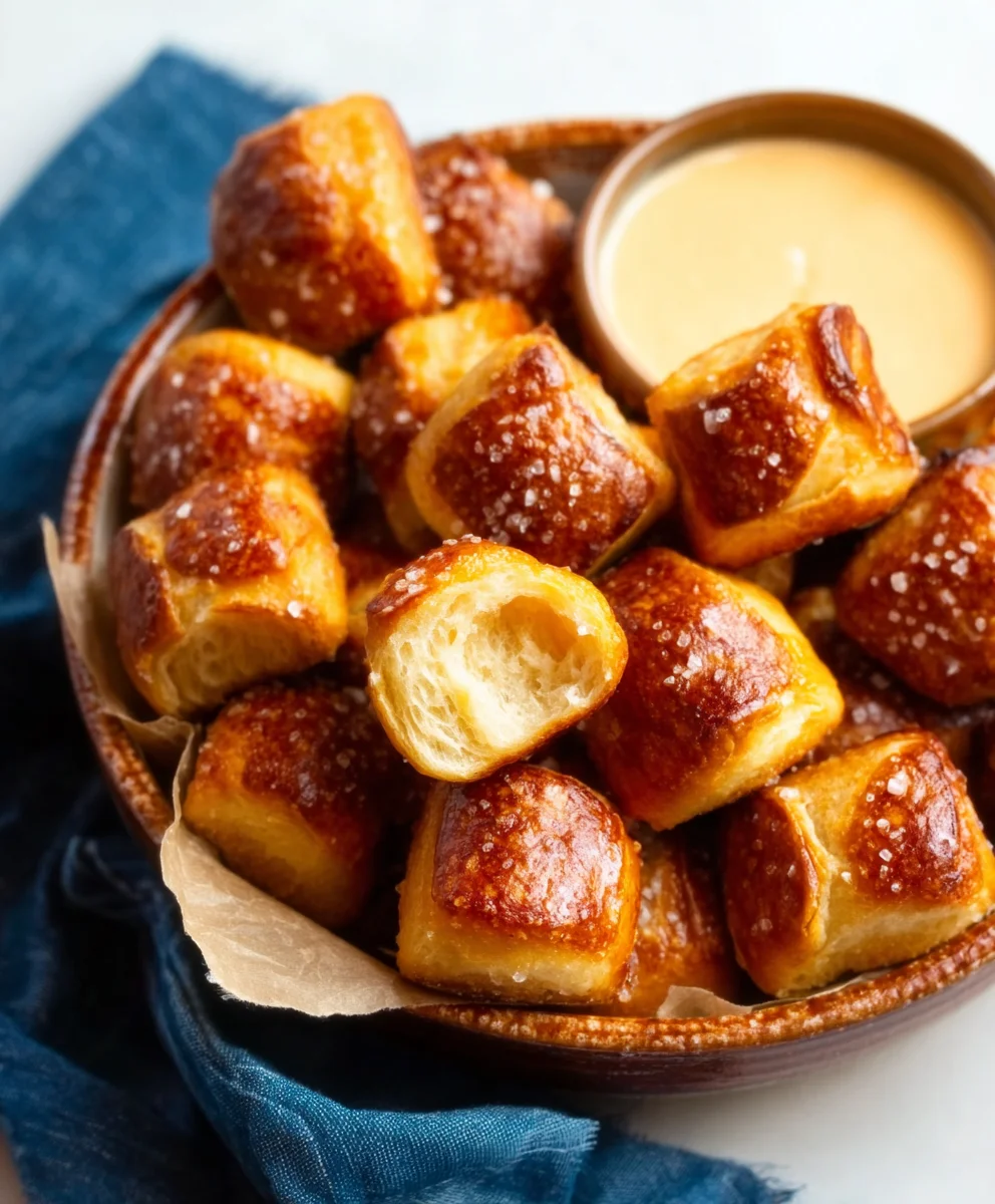 Buttery Soft Pretzel Bites-Easy Homemade Recipe