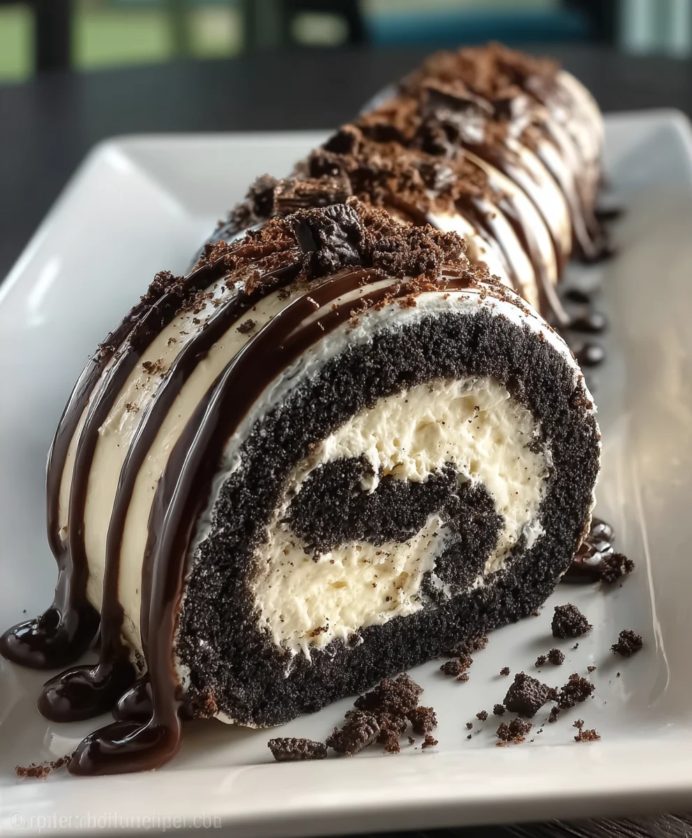 Easy Oreo Roll Dessert - No Bake Treat
