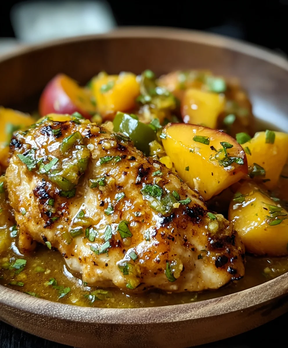 Spicy Peach Jalapeño Chicken - Sweet Heat Recipe