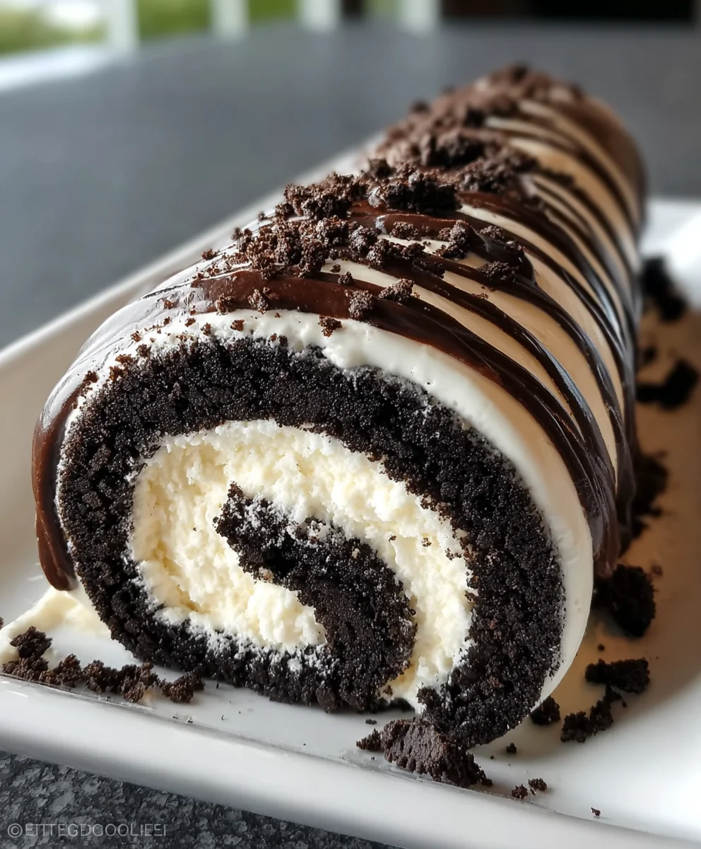 Easy Oreo Roll Dessert Recipe-No Bake Delight