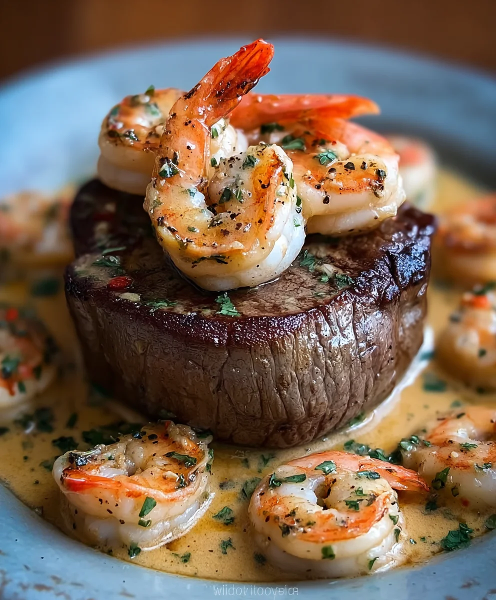 Filet Mignon with Luxurious Seafood-Inspired Sauce
