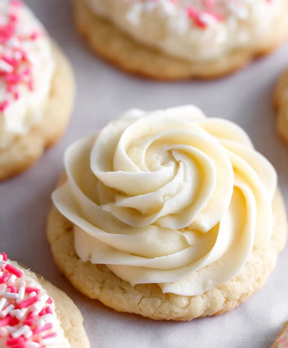 Easy Buttercream Sugar Cookies- Perfect Treat