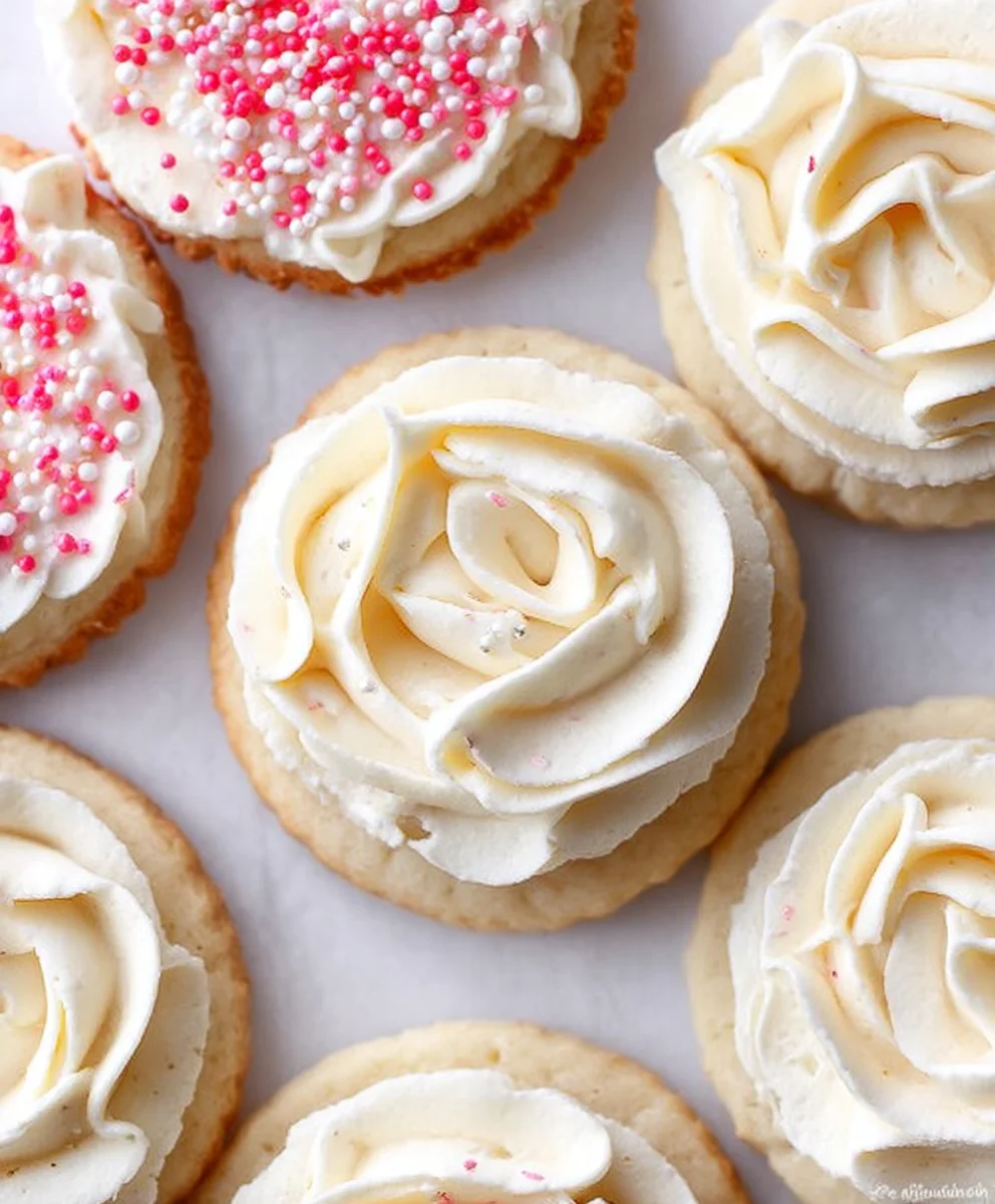 Easy Buttercream Sugar Cookies- Perfect Treat