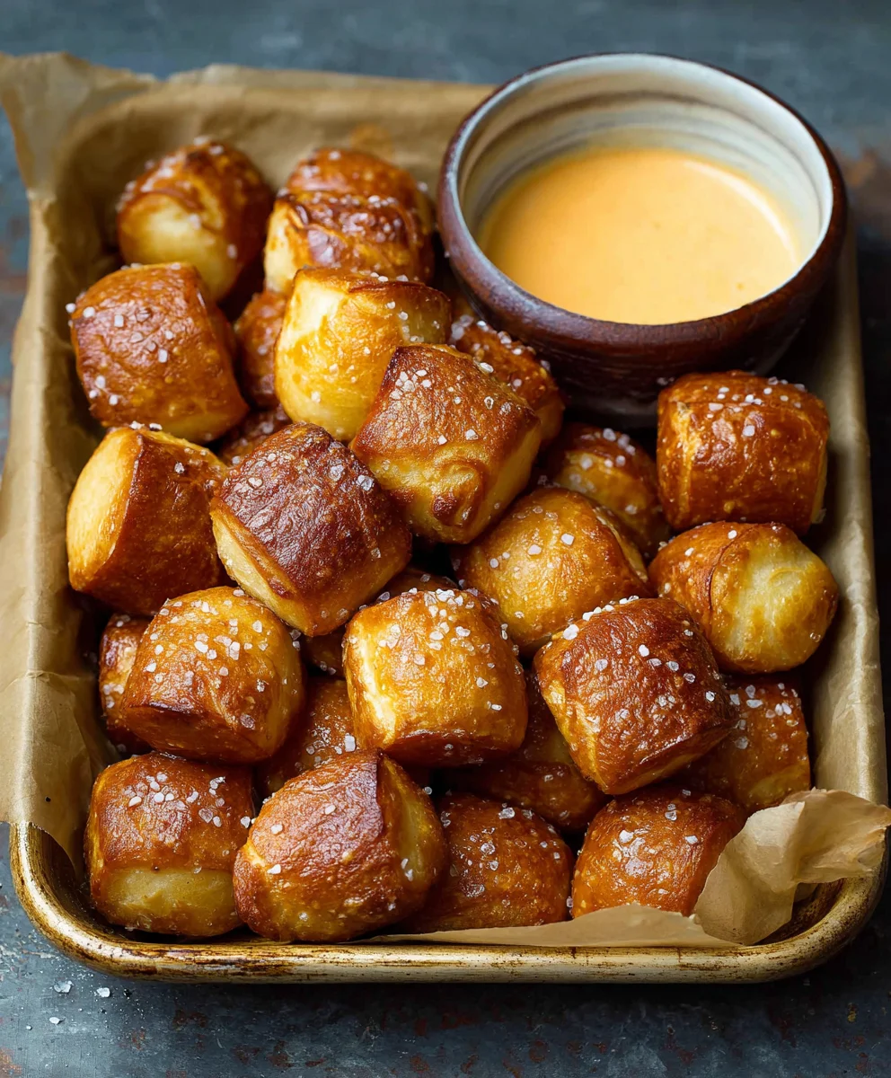 Easy Homemade Soft Pretzel Bites Recipe