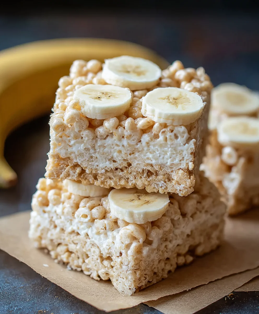 Banana Pudding Rice Krispie Treats