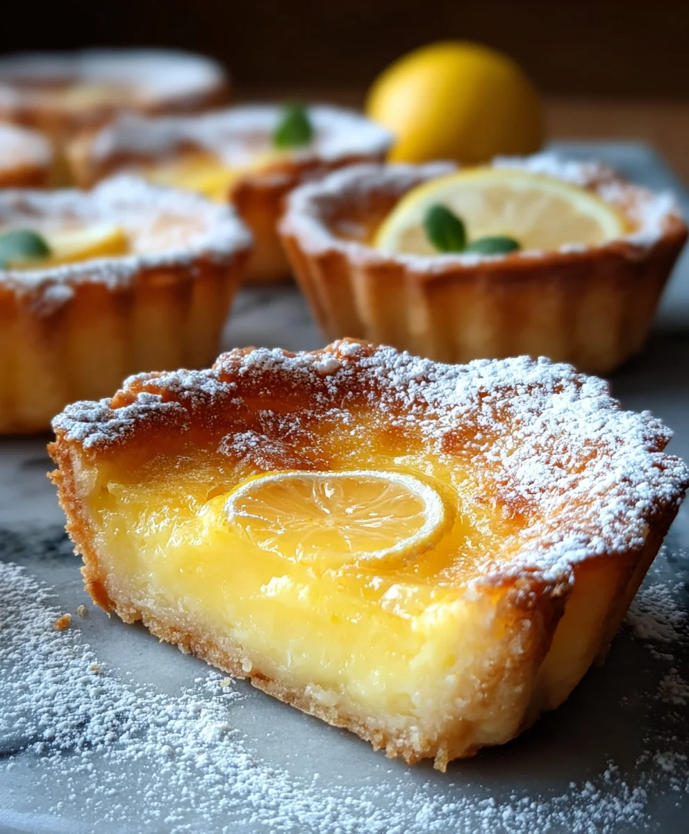 Baby Lemon Impossible Pies-Sweet Citrus Dessert