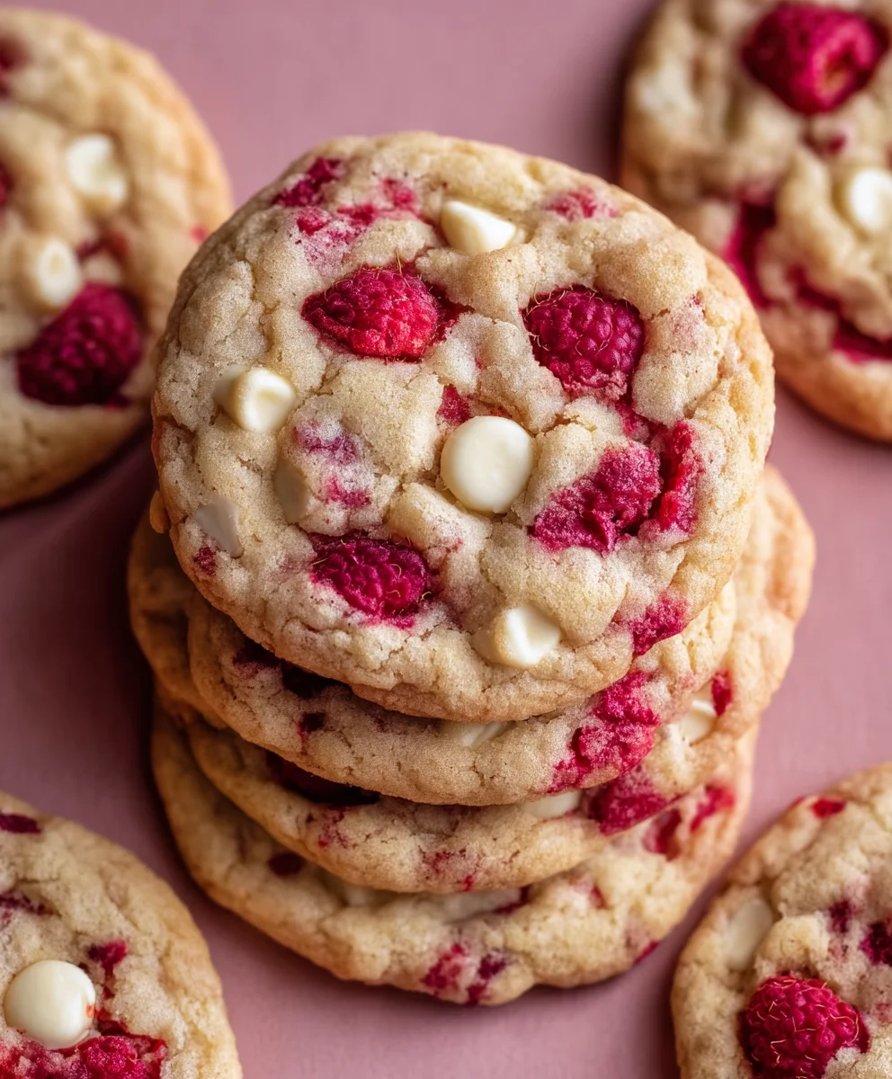 Raspberry White Chocolate Cookies