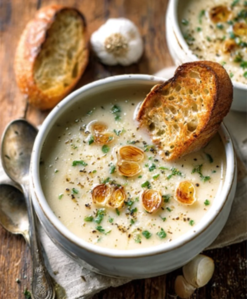 Country French Garlic Soup - Rich & Flavorful Recipe
