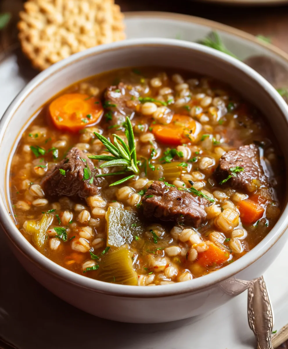 Hearty Beef Barley Soup Recipe-Easy Comfort Food