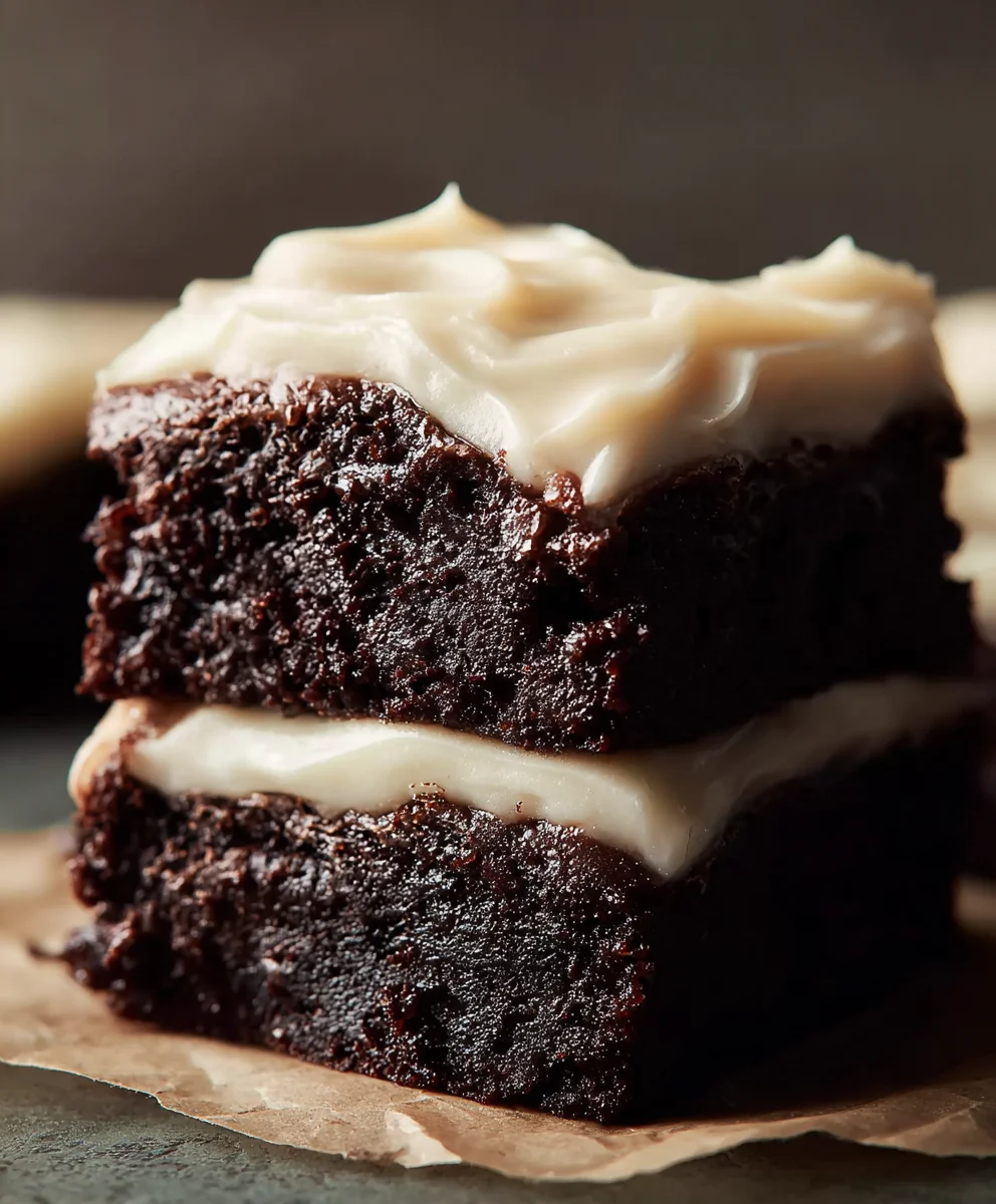 Decadent Brownies with Cream Cheese Frosting