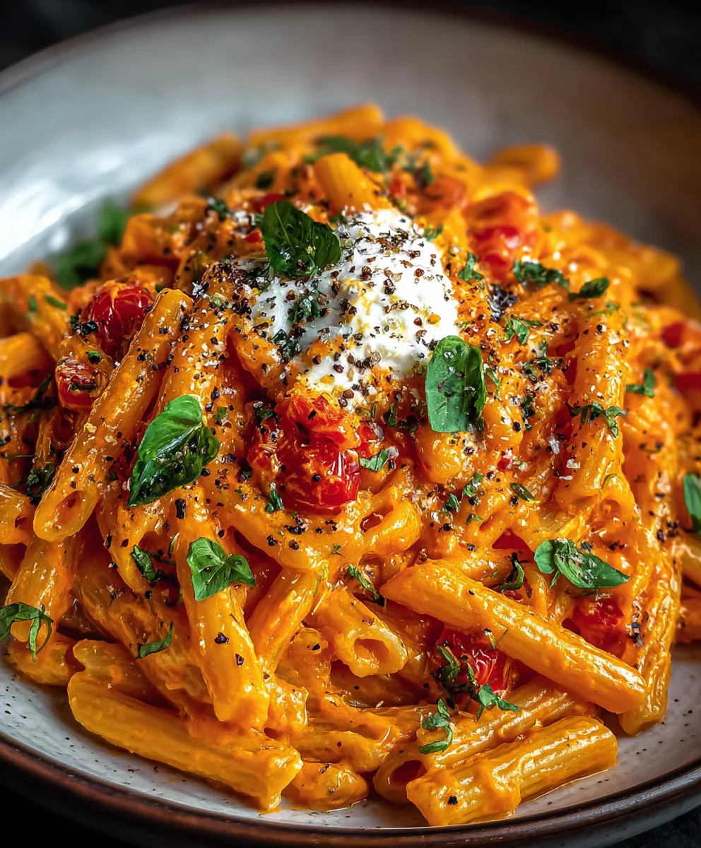 Creamy Tomato Garlic Pasta - Easy Weeknight Dinner