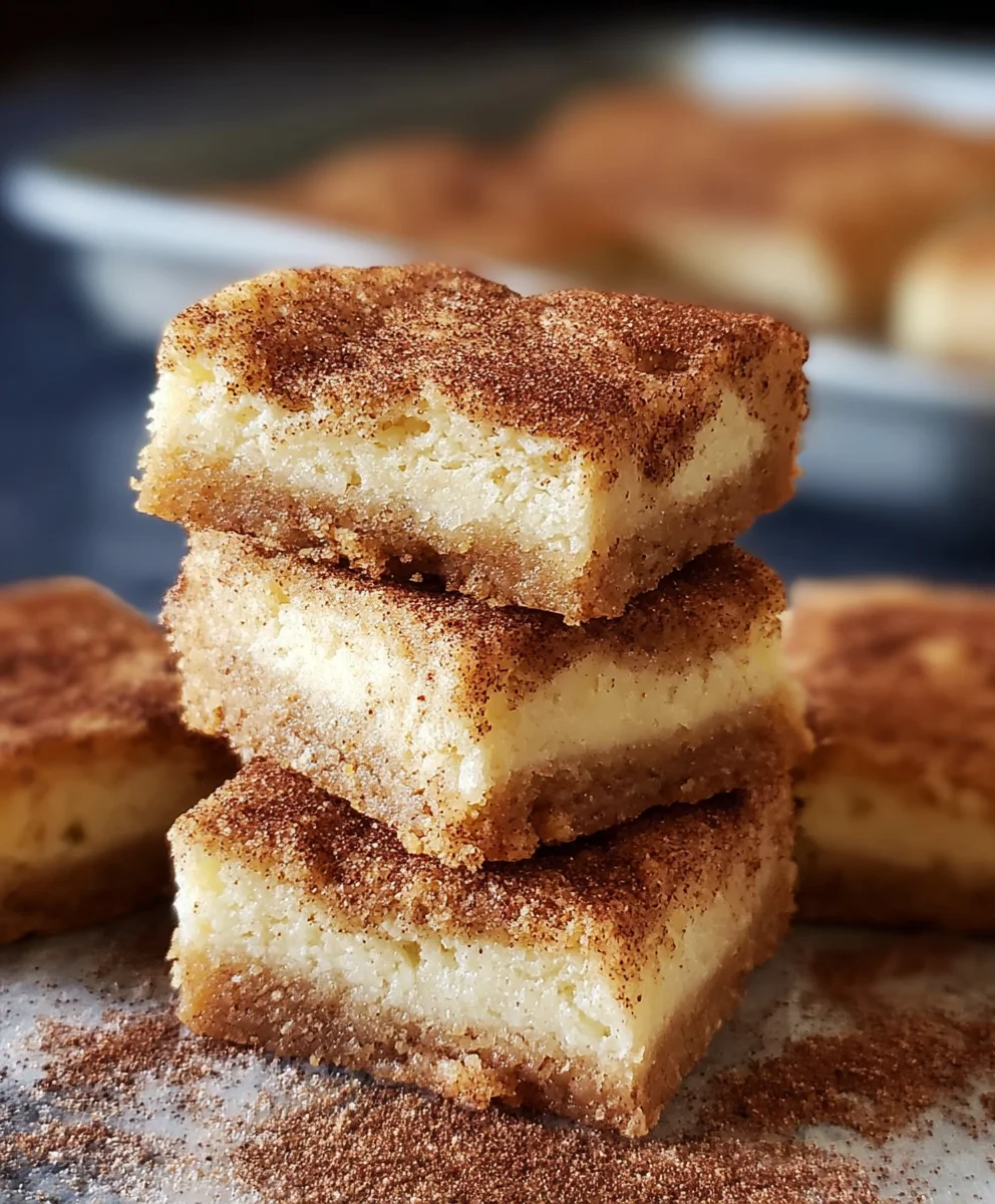 Easy Snickerdoodle Cookie Bars - Chewy & Delicious