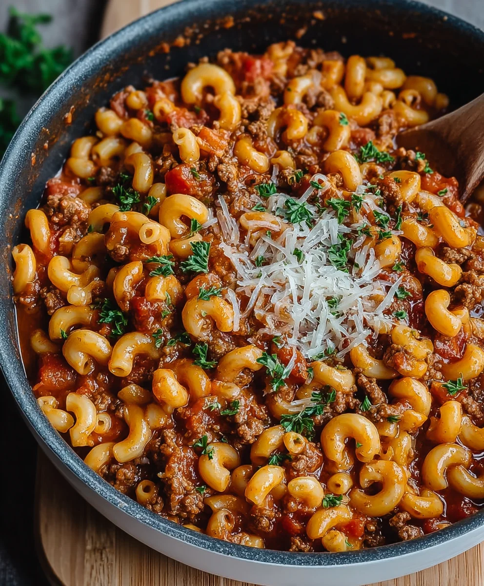 Cheesy Beef Goulash - Easy One-Pot Comfort Food