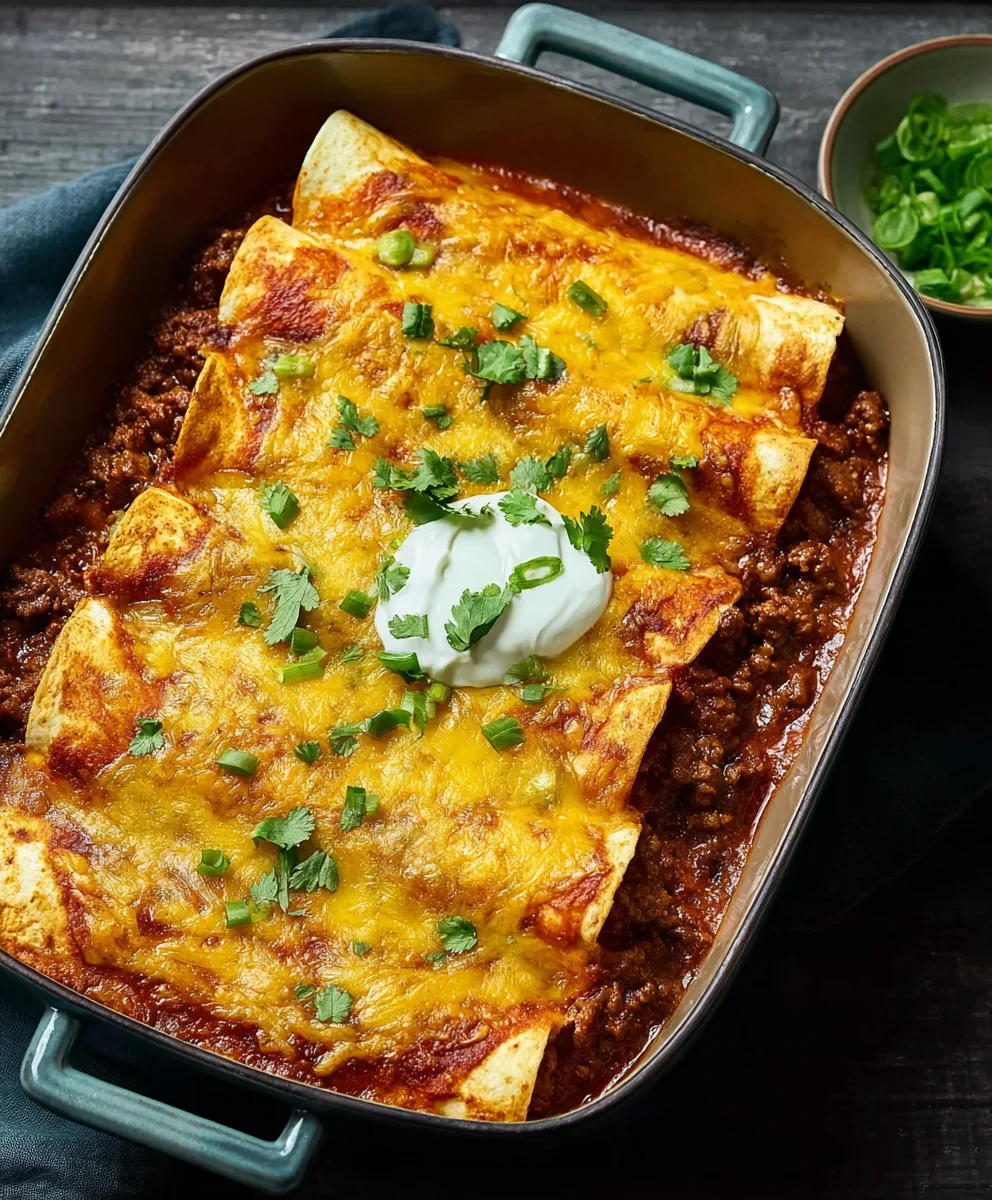 Easy Tex-Mex Beef Enchiladas Recipe