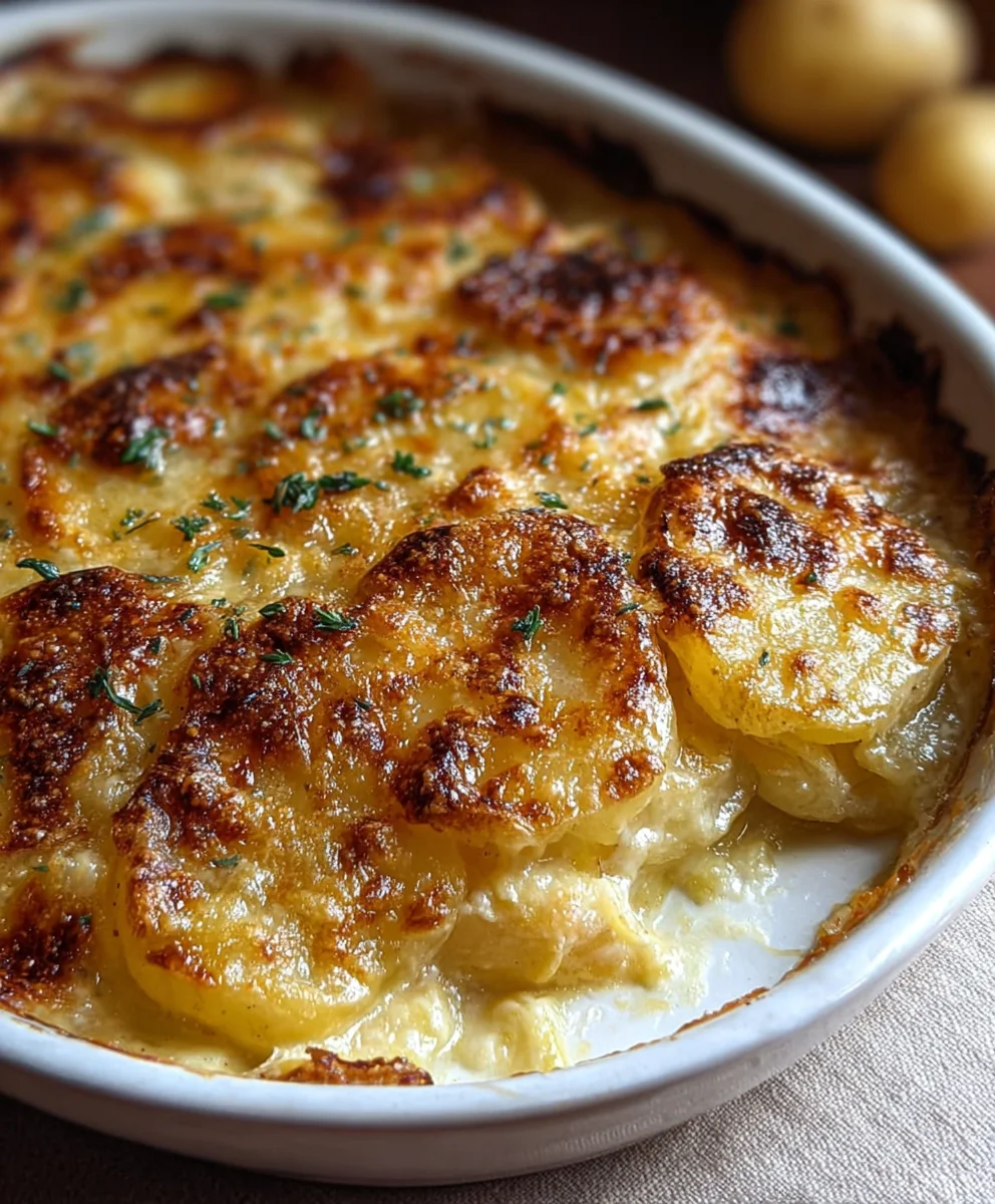 Easy Potatoes au Gratin - Delicious Cheesy Side Dish