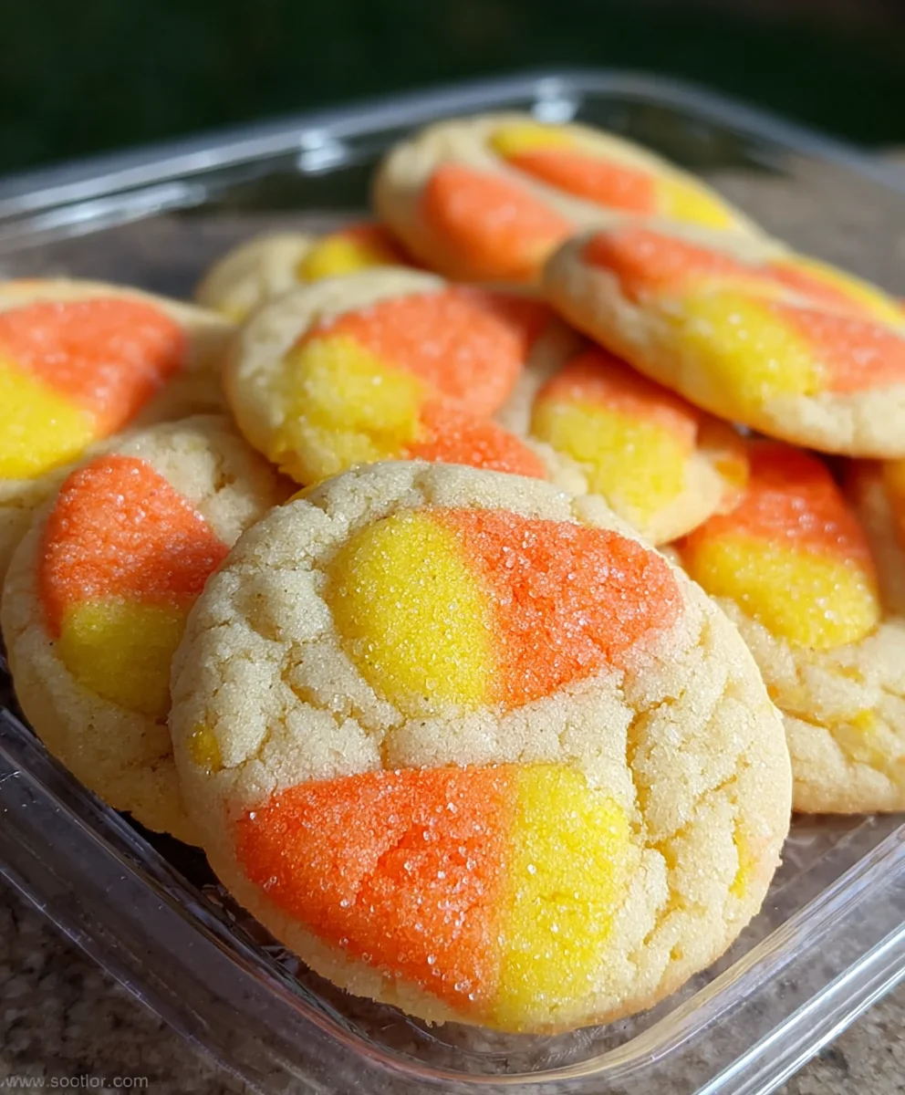 Delicious Candy Corn Cookies - Easy Holiday Treat