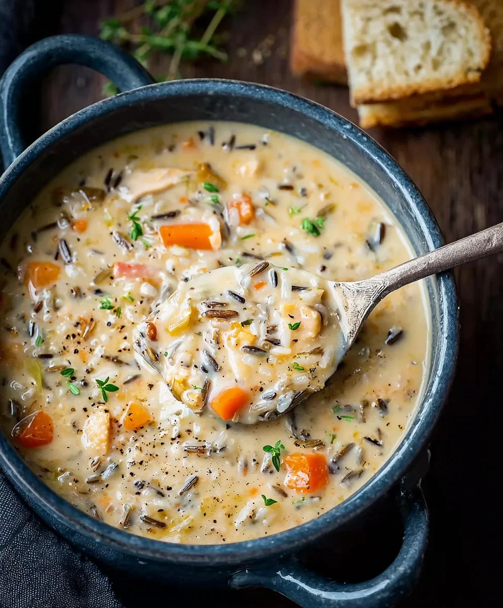 Hearty Turkey Wild Rice Soup-Comfort Food Classic