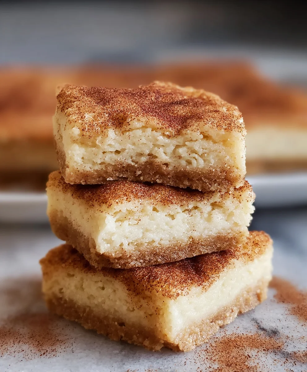 Easy Snickerdoodle Cookie Bars - Chewy & Delicious