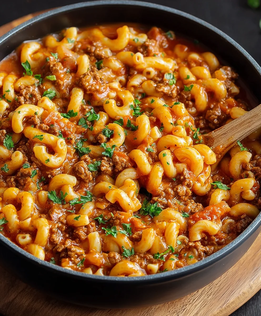 Cheesy Beef Goulash - Easy One-Pot Comfort Food