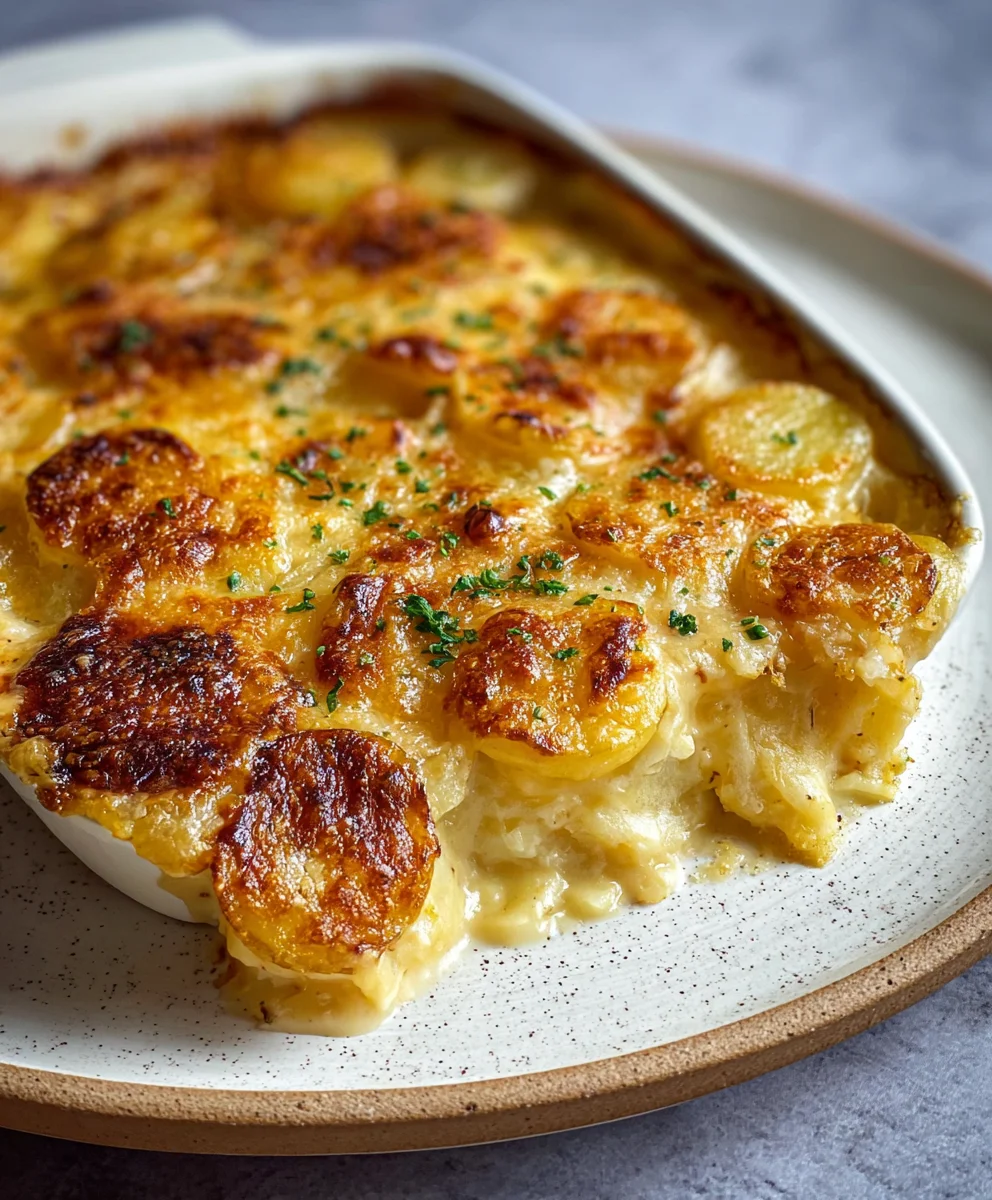 Easy Potatoes au Gratin - Delicious Cheesy Side Dish