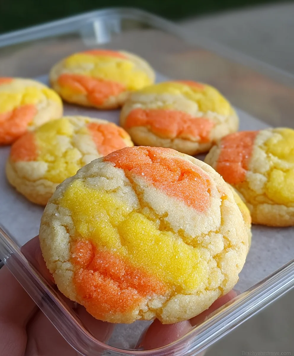 Delicious Candy Corn Cookies - Easy Holiday Treat