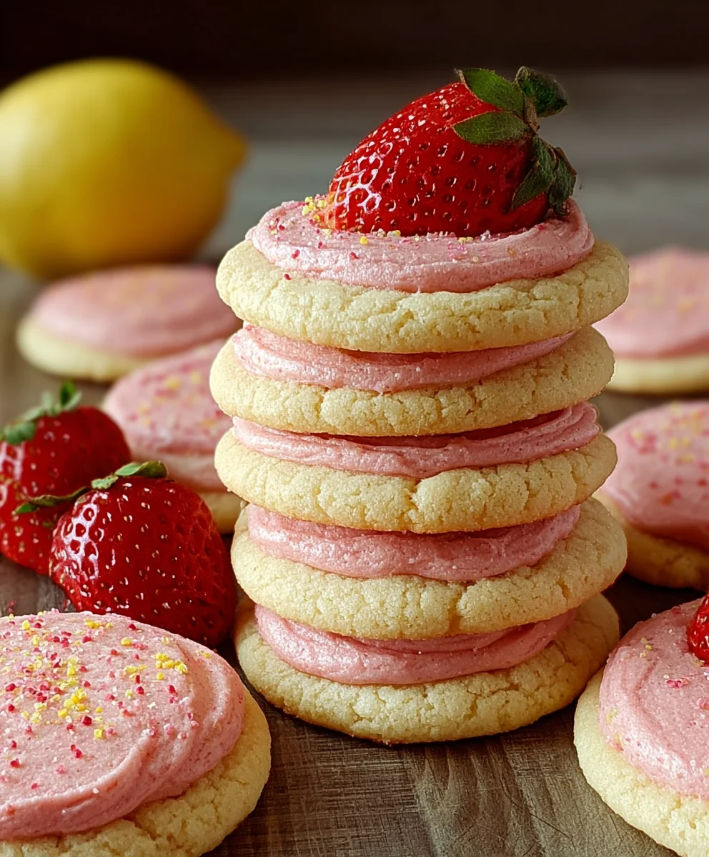 Strawberry Lemonade Cookies-Sweet & Tart Treat