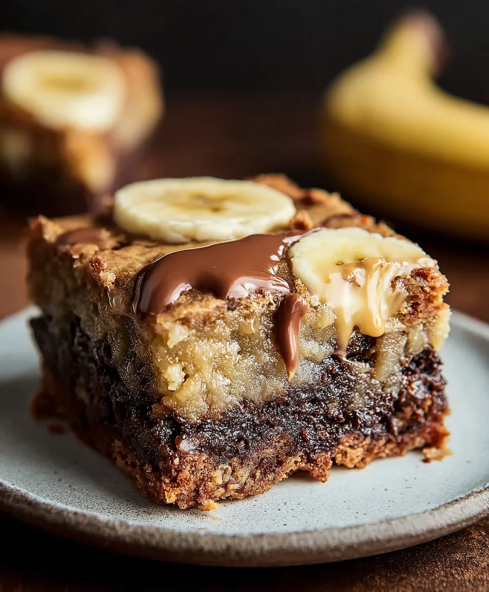 Homemade Banana Bread Brownies - Deliciously Moist & Easy