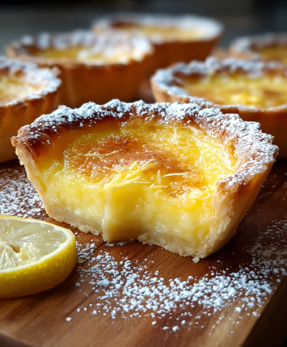 Baby Lemon Impossible Pies-Sweet Citrus Dessert