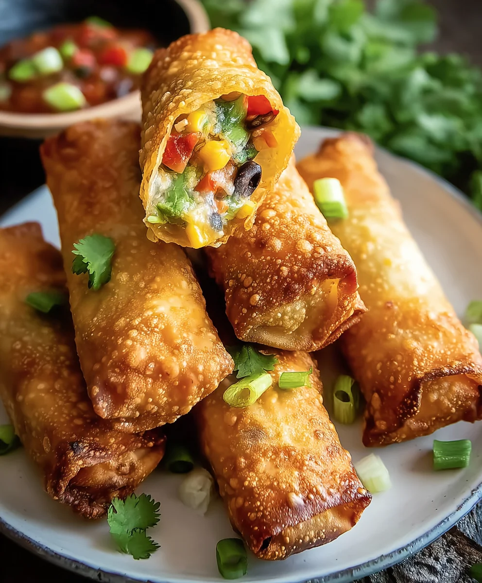 Southwest Beef Egg Rolls - Crispy & Delicious Recipe