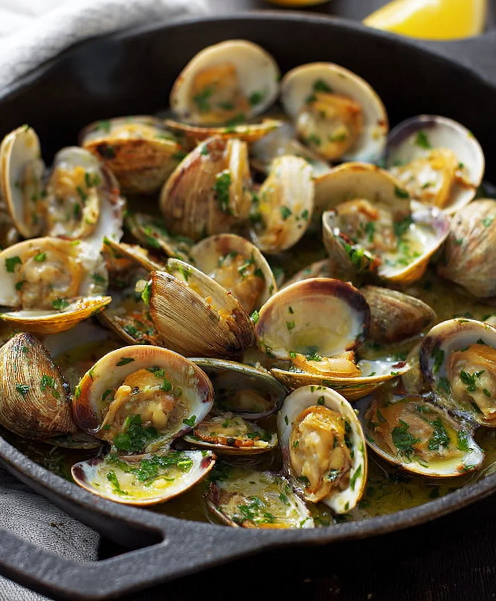 Garlic Butter Beef Sauteed Clams