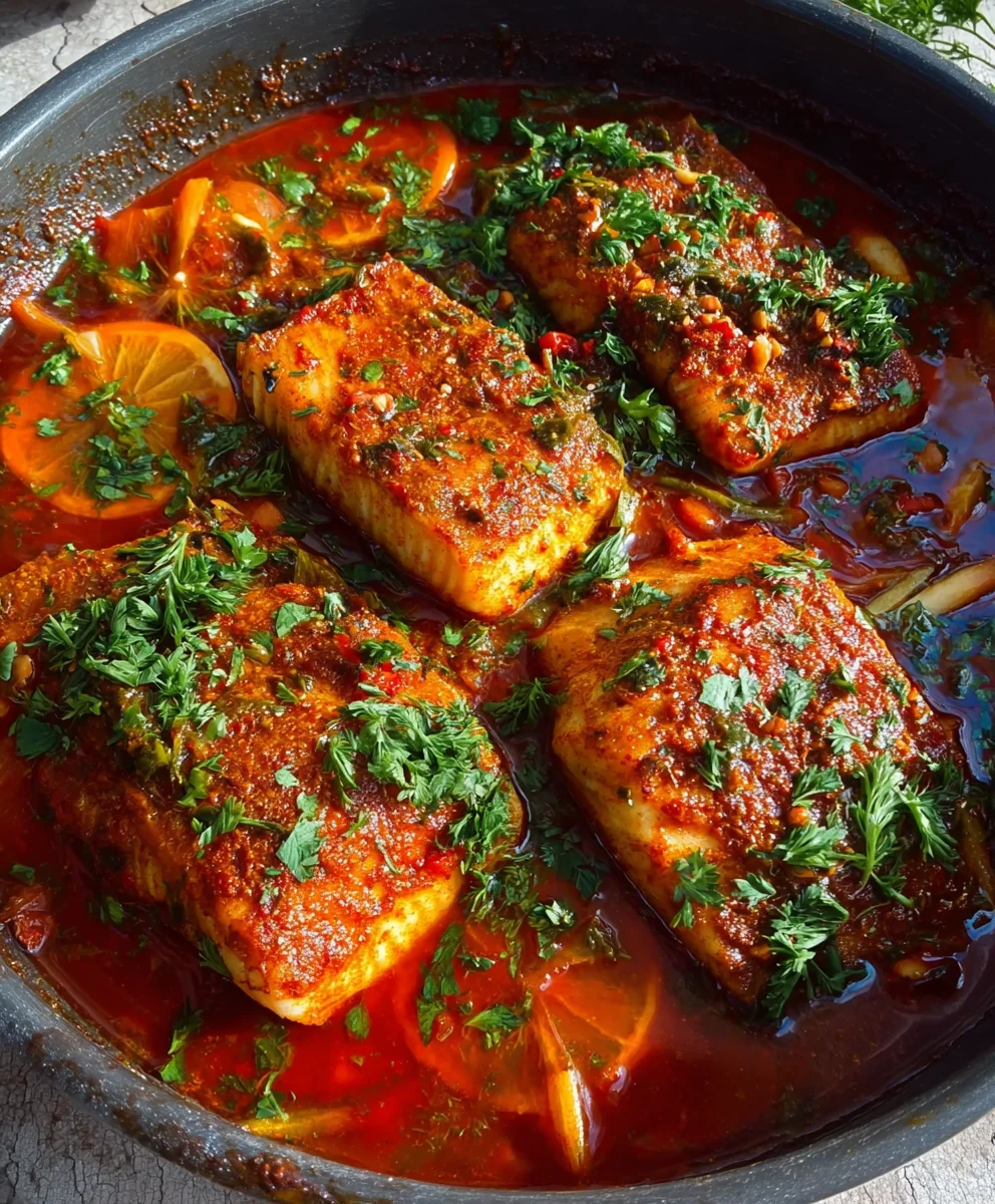 Spicy Moroccan Fish Recipe - Rich & Flavorful