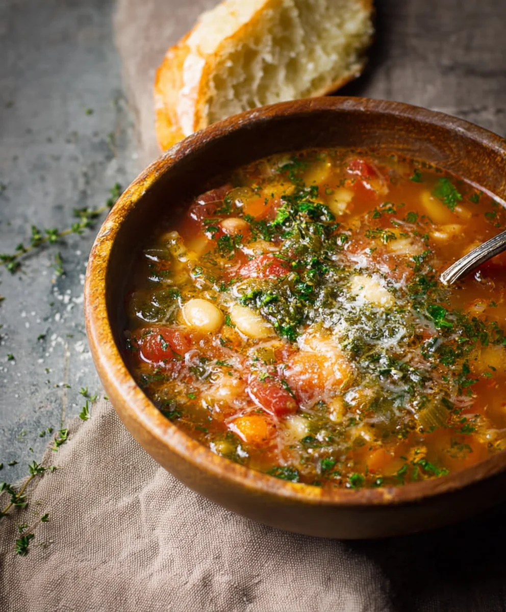 Hearty Winter Minestrone Soup - Flavorful & Comforting