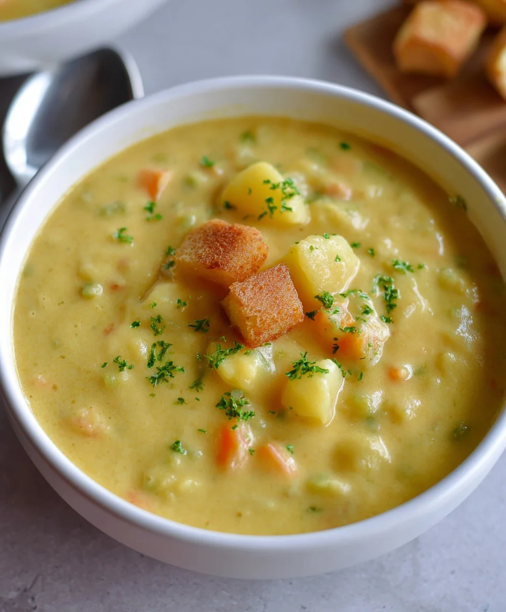 Creamy Vegan Potato Soup-Hearty & Delicious Recipe