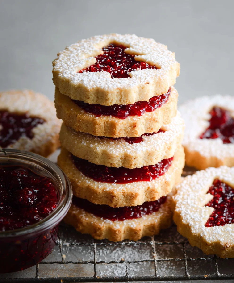 Raspberry Linzer Cookies - Delicious & Easy Recipe