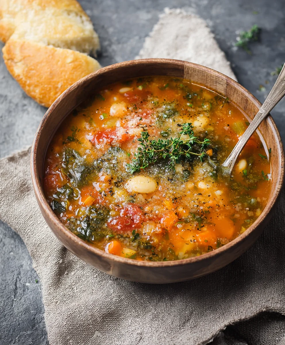 Hearty Winter Minestrone Soup - Easy Beef Recipe