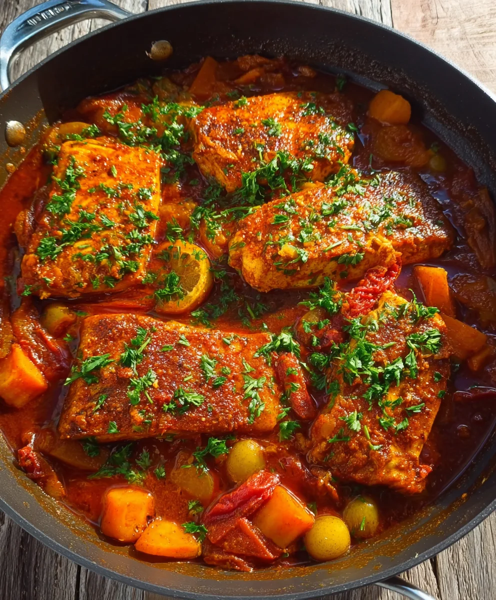 Spicy Moroccan Fish Recipe - Rich & Flavorful