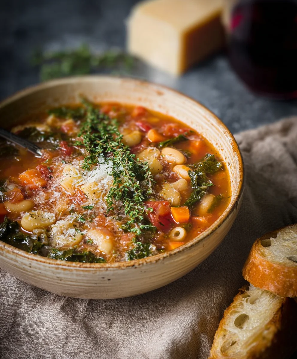 Hearty Winter Minestrone Soup - Flavorful & Comforting
