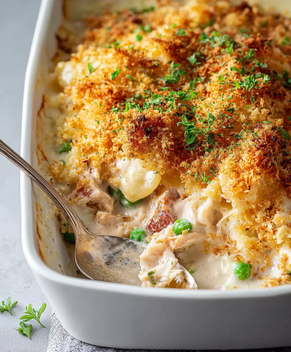 Easy Creamy Chicken Cordon Bleu Casserole Dinner