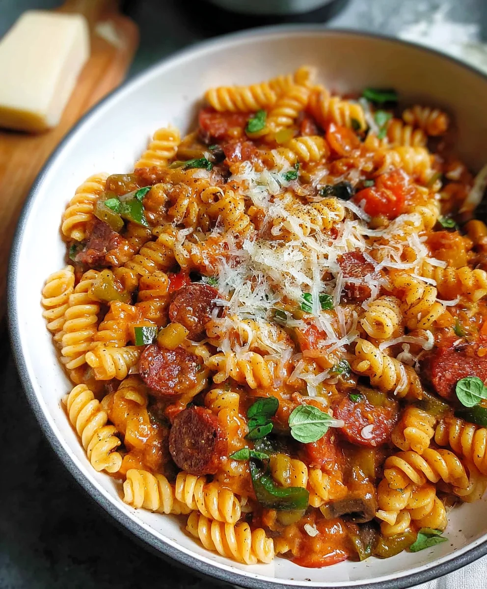 Easy One Pot Pizza Pasta - Quick & Delicious Family Meal